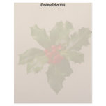 Holly & Berries Christmas Letter 2009 Letterhead