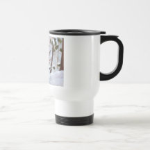 Holly Berry Deer Travel Mug