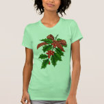Holly Branch and Bow T Shirt