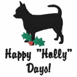 Holly Chihuahua Embroidered Shirt (Hoodie)