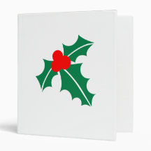 Holly christmas binders