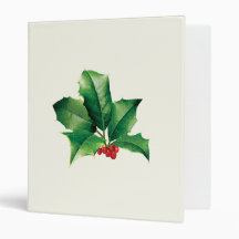 Holly Cluster 3 Ring Binder