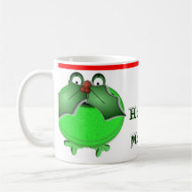 Holly-day Mustache Coffee Mug