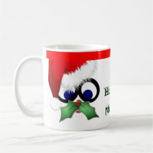 Holly-day Mustache Mug