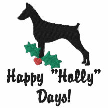 Holly Doberman Pinscher Embroidered Shirt (Polo)