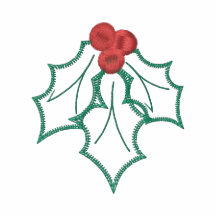 Holly Embroidered Christmas Shirt *TBA 12/10/08 Embroidered Shirt