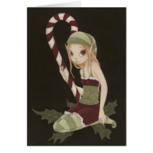 "Holly" Greeting Card
