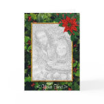 Holly Greetings Card