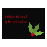 Holly Holiday Invitation