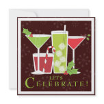 Holly Jolly Christmas Cocktail Party Invitation