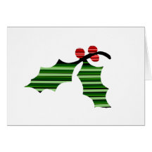Holly Leaf Logo - Greeting Card