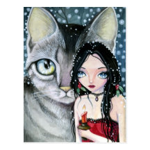 Holly Night - Postcard