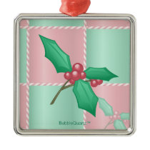 Holly ornament (Customizable!) ornaments