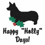 Holly Pembroke Welsh Corgi Embroidered Hoodie