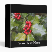 Holly Photo 3 Ring Binder