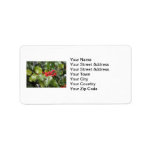 Holly Photo Address Label