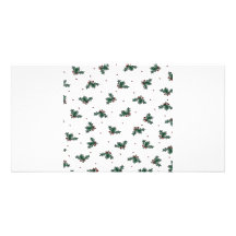 Holly Picture Card