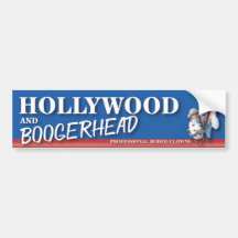 Hollywood and Boogerhead Bumper Sticker