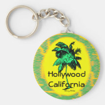 Hollywood CA Palm Tree Key Chain