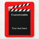 Hollywood Clapper Board Customizable mousepads