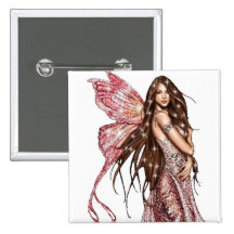 Hollywood Fairy Pinback Button