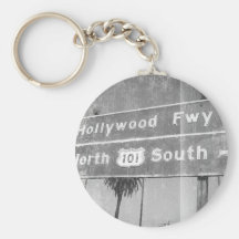 Hollywood Freeway Sign Key Chain