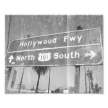 Hollywood Freeway Sign Photo