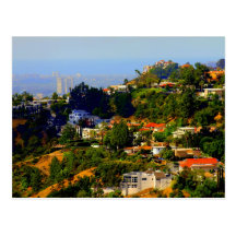 Hollywood Hills, California Postcard