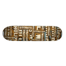 hollywood, hollywood, hollywood skateboard