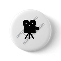 hollywood movie cine camera film pin