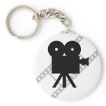 hollywood movie cine camera film keychain