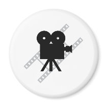 hollywood movie cine camera film fridge magnets