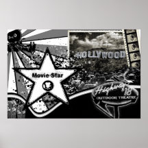 Hollywood Movie Star Poster