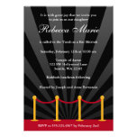 Hollywood Red Carpet Bat Mitzvah Invitation