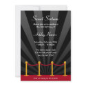 Hollywood Red Carpet Sweet 16 Birthday Party invitations