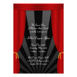 Hollywood Red Curtain Prom Formal Invitations