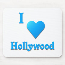 Hollywood -- Sky Blue Mousepads