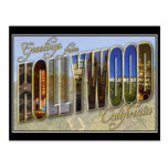 hollywood vintage postcard