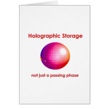 Holographic Storage Greeting Card