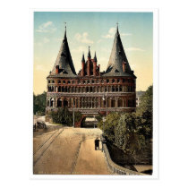 Holstengate, Lubeck, Germany classic Photochrom postcards