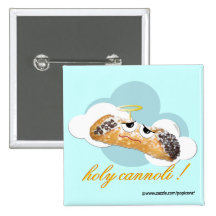holy cannoli ! humourous parody pin