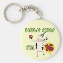 Holy Cow I'm 16 Tshirts and Gifts Key Chain