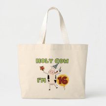 Holy Cow I'm 16 Tshirts and Gifts Tote Bag