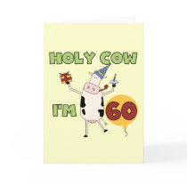 Holy Cow I'm 60 Birthday T-shirts and Gifts Cards