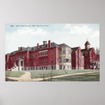 Holy Cros Hospital Salt Lake City, Utah, Vintage Poster