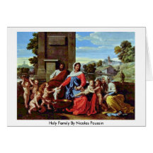 Holy Family By Nicolas Poussin Cards