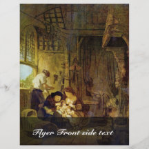 Holy Family By Rembrandt Harmensz. Van Rijn Flyer Design