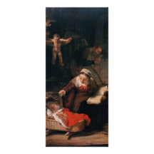 Holy Family By Rembrandt Harmensz. Van Rijn Full Color Rack Card