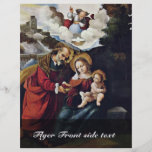 Holy Family In A Landscape By Mazzolino Ludovico ( Flyer