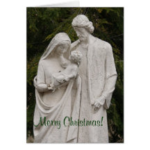Holy Family. Merry Christmas! Greeting Cards
